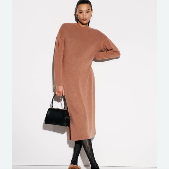 Anine bing NWT Zoey Dress - Brown / Camel , size XS - Picture 1 of 14